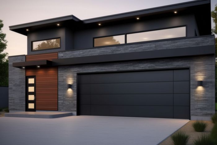 Commercial garage door installation